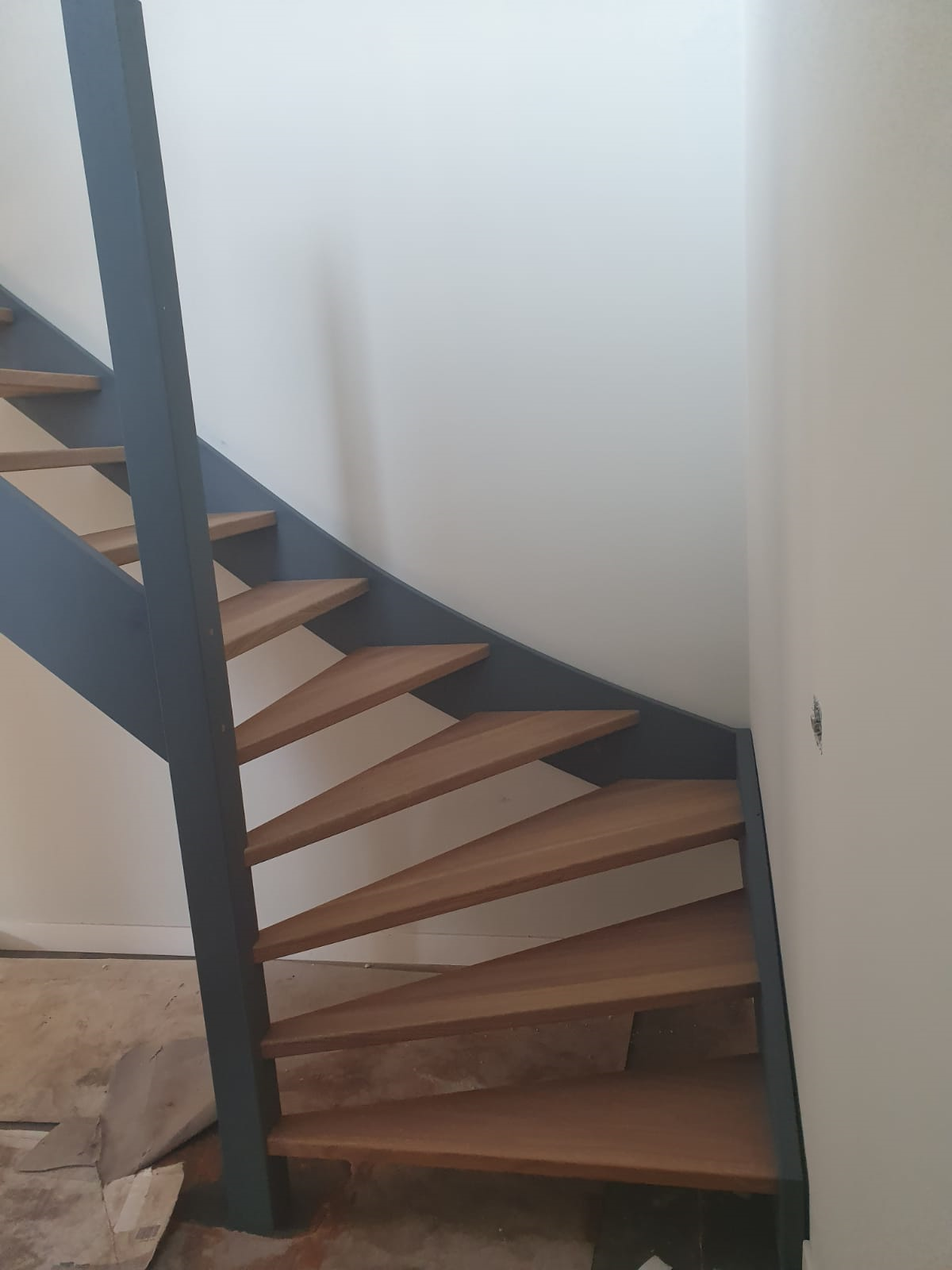 Eiken trap met onderkwart - Foto 2
